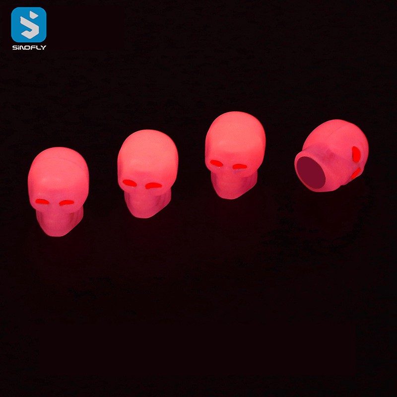Car skull tire luminous valve cap